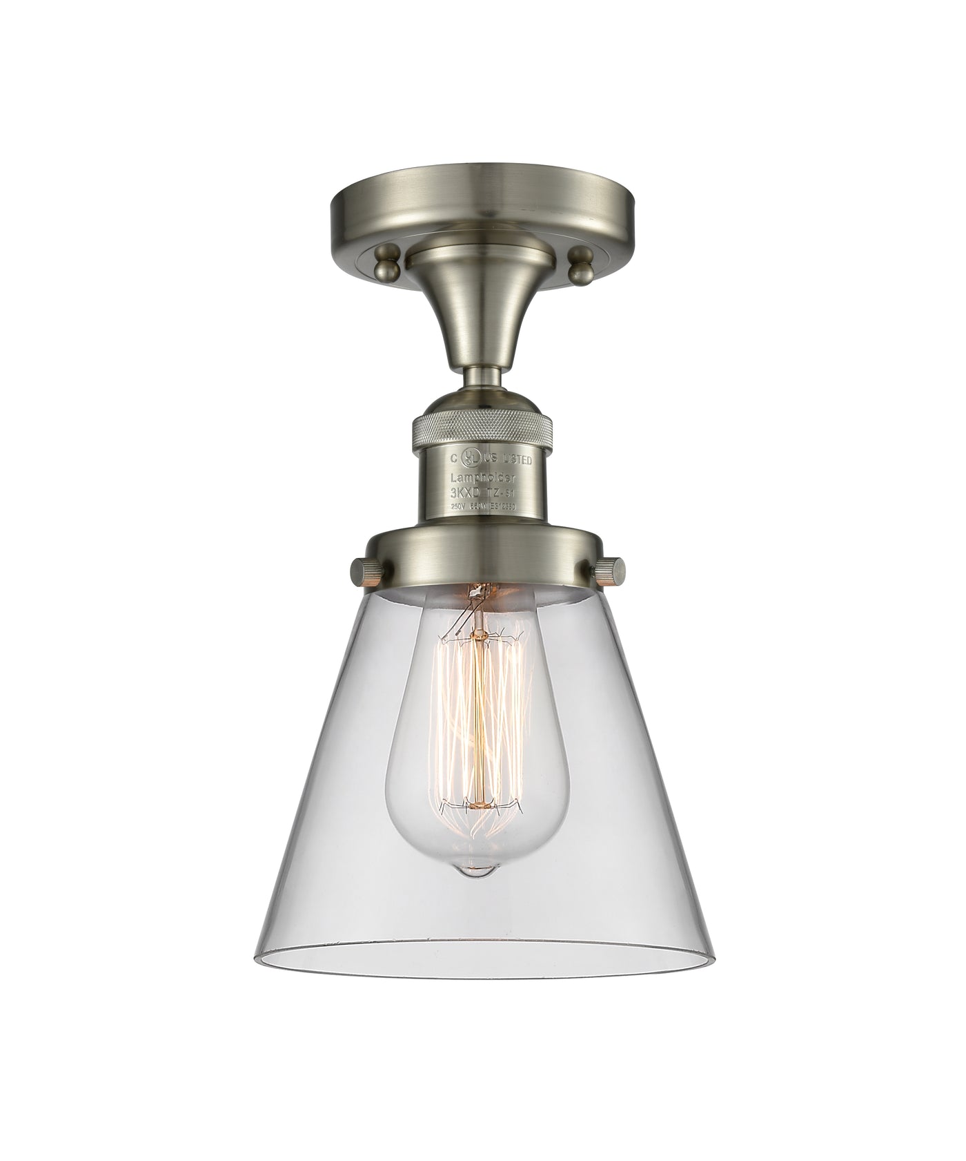 Franklin Semi-Flush Mount Brushed Nickel