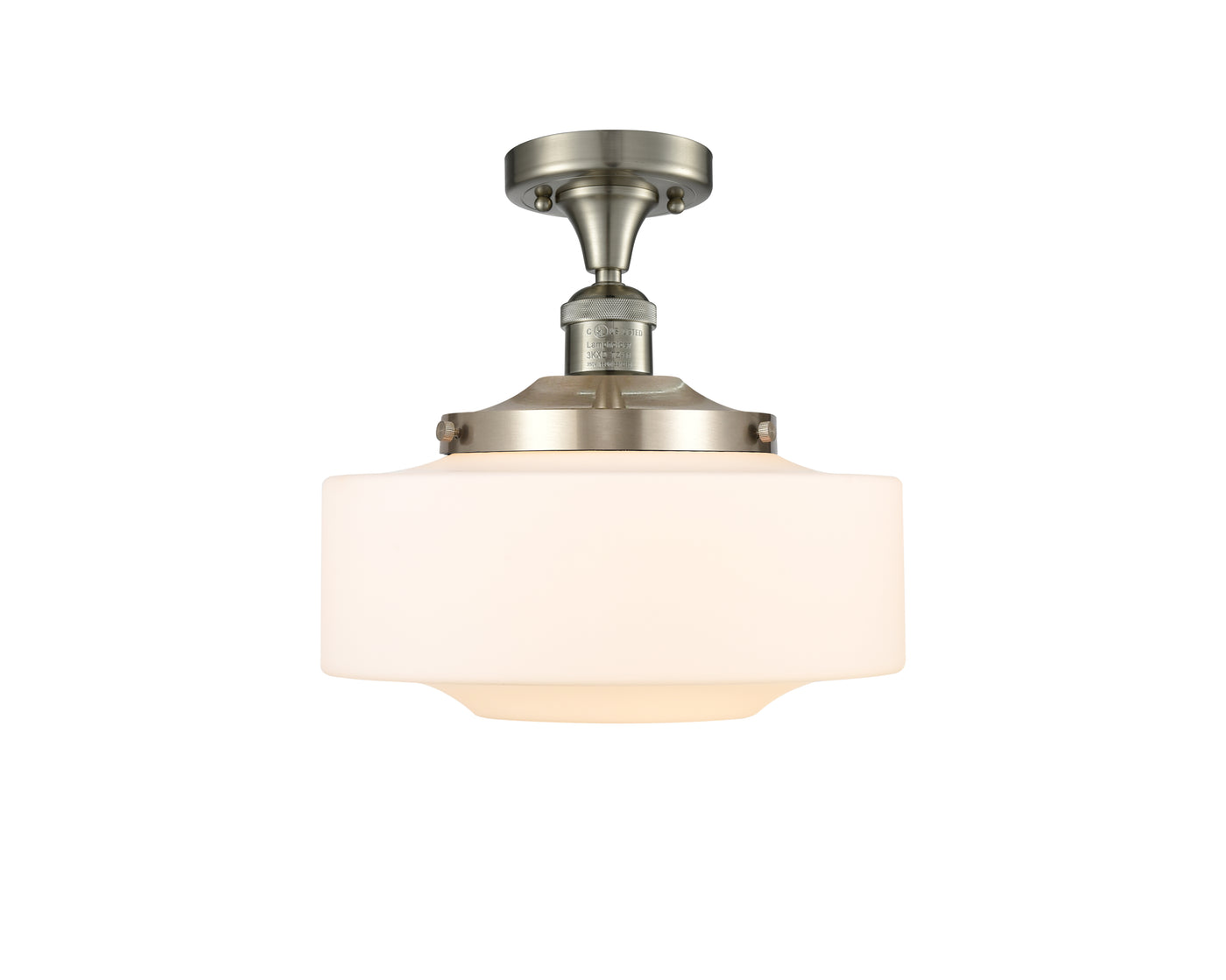 Franklin Semi-Flush Mount Brushed Satin Nickel