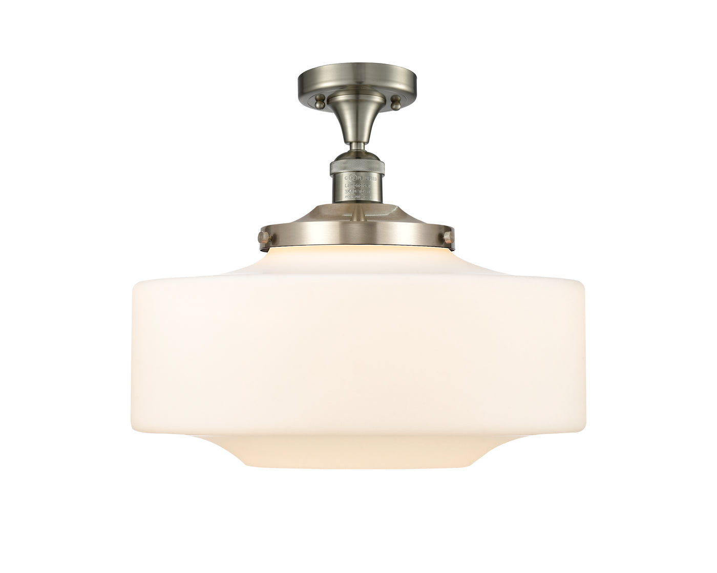 Franklin Semi-Flush Mount Brushed Satin Nickel