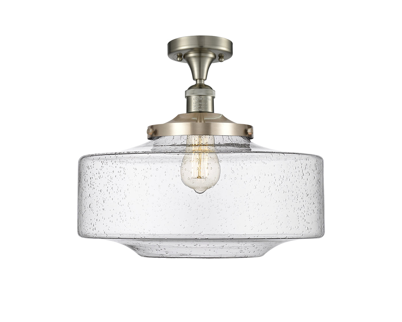 Franklin Semi-Flush Mount Brushed Satin Nickel