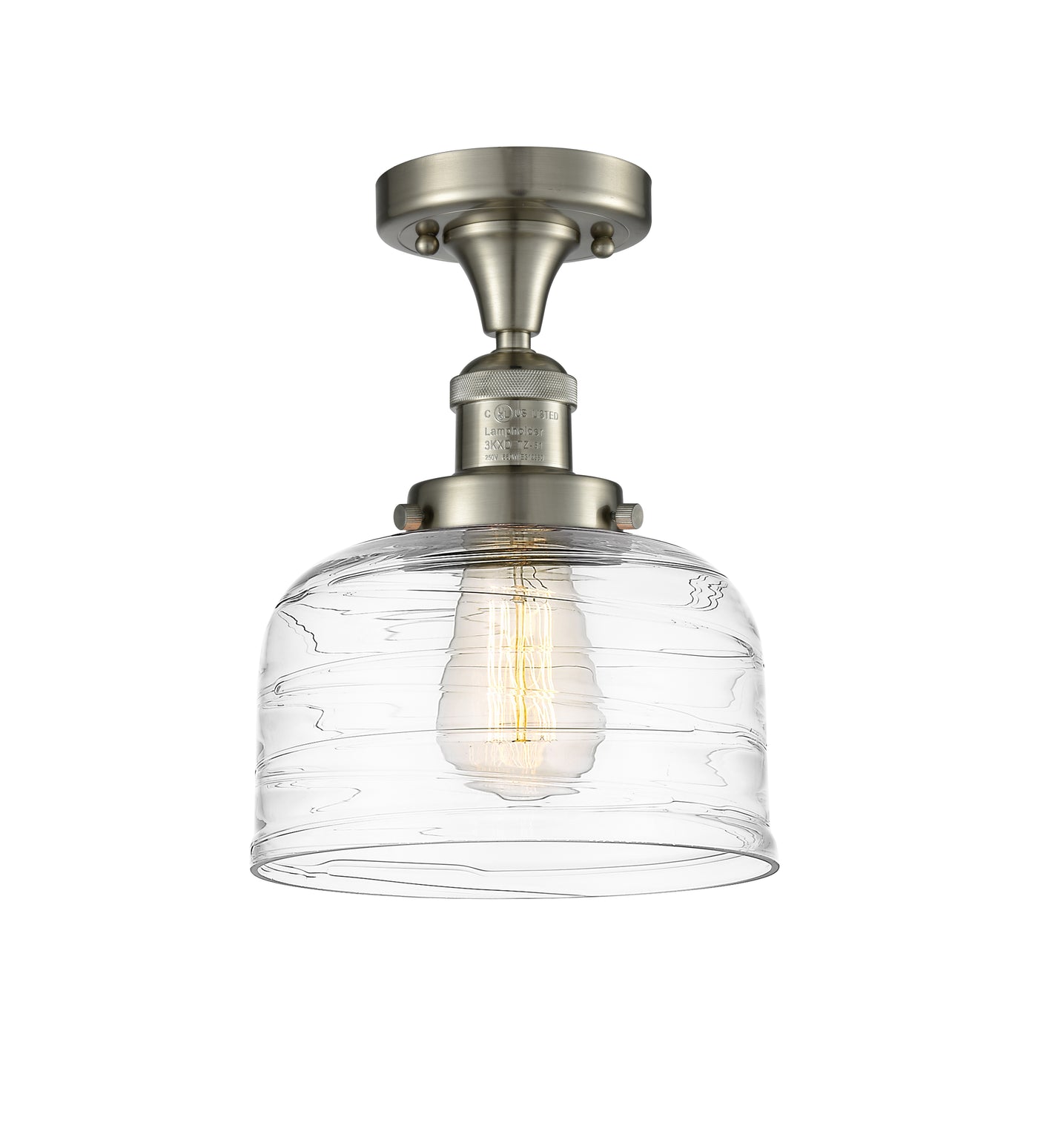 Franklin Semi-Flush Mount Brushed Nickel