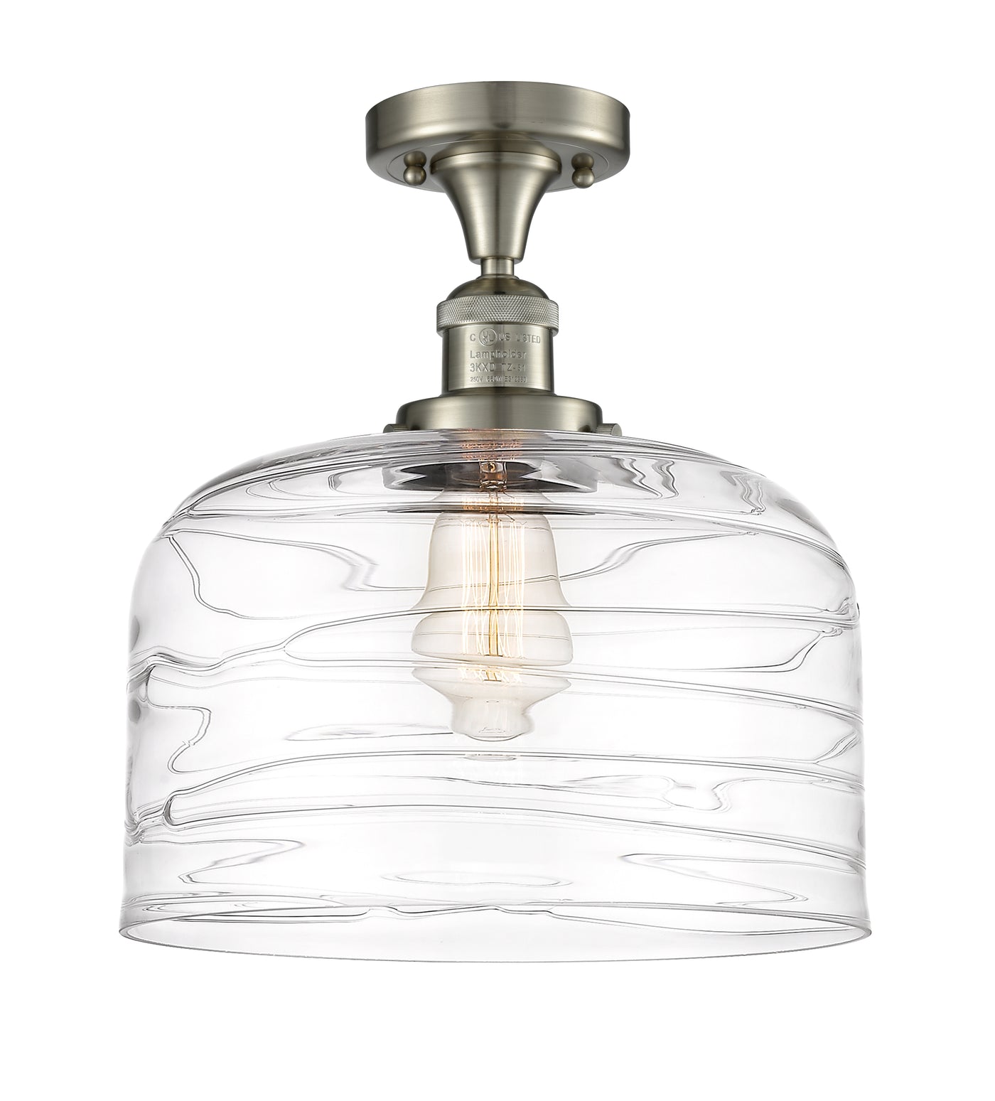 Franklin Semi-Flush Mount Brushed Satin Nickel