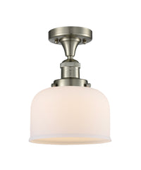 Franklin Semi-Flush Mount Brushed Nickel Brass
