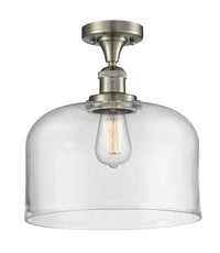 Franklin Semi-Flush Mount Brushed Satin Nickel