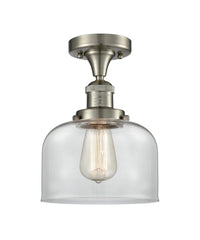 Franklin Semi-Flush Mount Brushed Nickel Brass