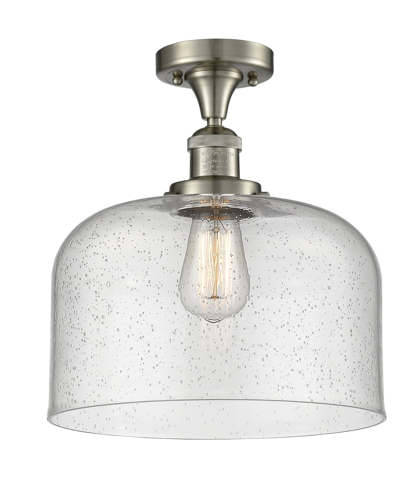 Franklin Semi-Flush Mount 12 Inch Nickel