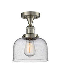Franklin Semi-Flush Mount Brushed Nickel Brass