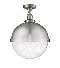 Franklin Semi-Flush Mount Cast Brass Glass
