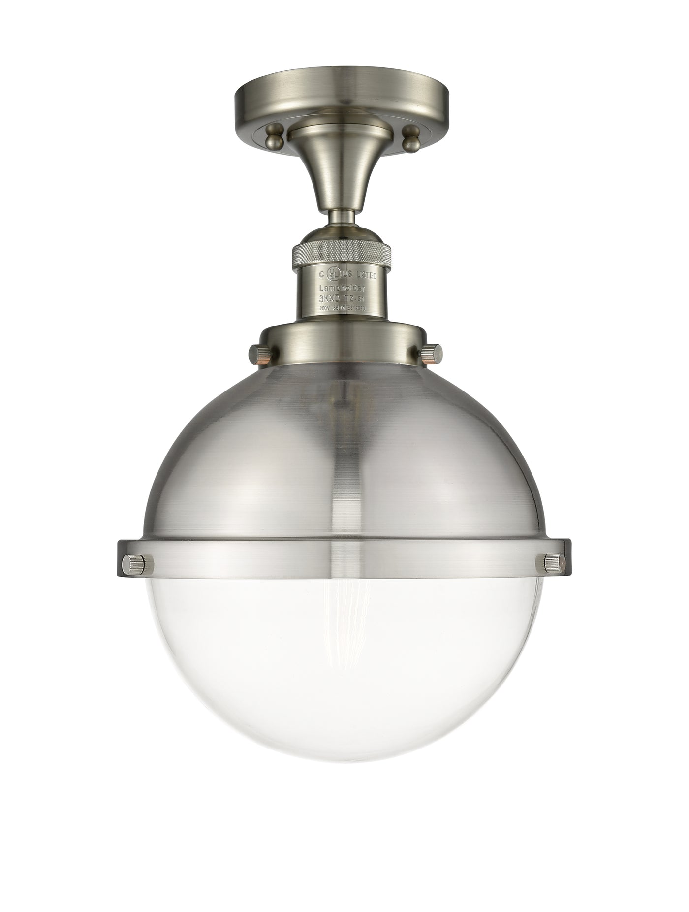 Franklin Semi-Flush Mount Brushed Satin Nickel