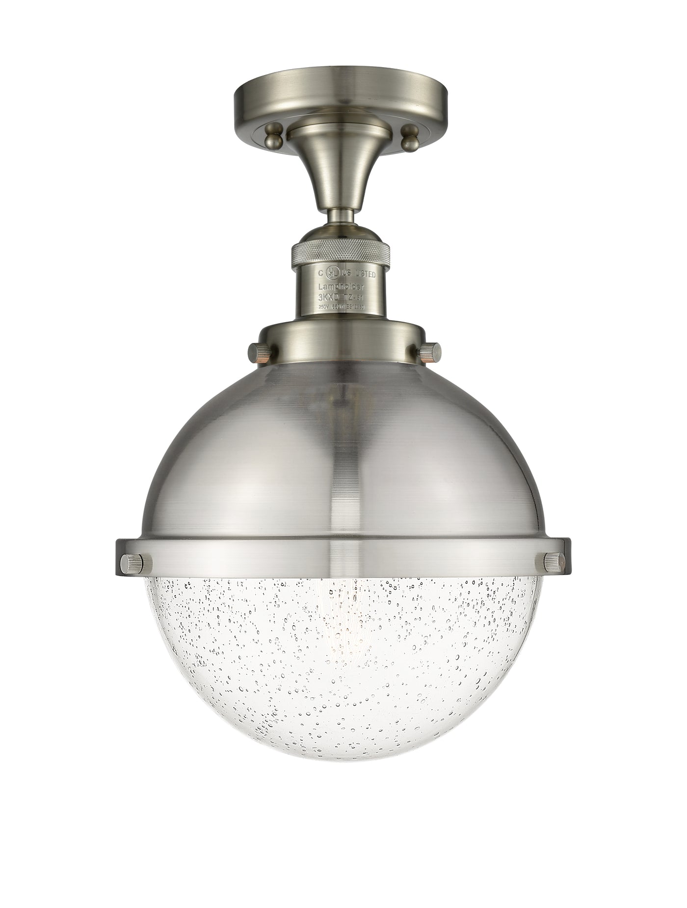 Franklin Semi-Flush Mount Brushed Satin Nickel