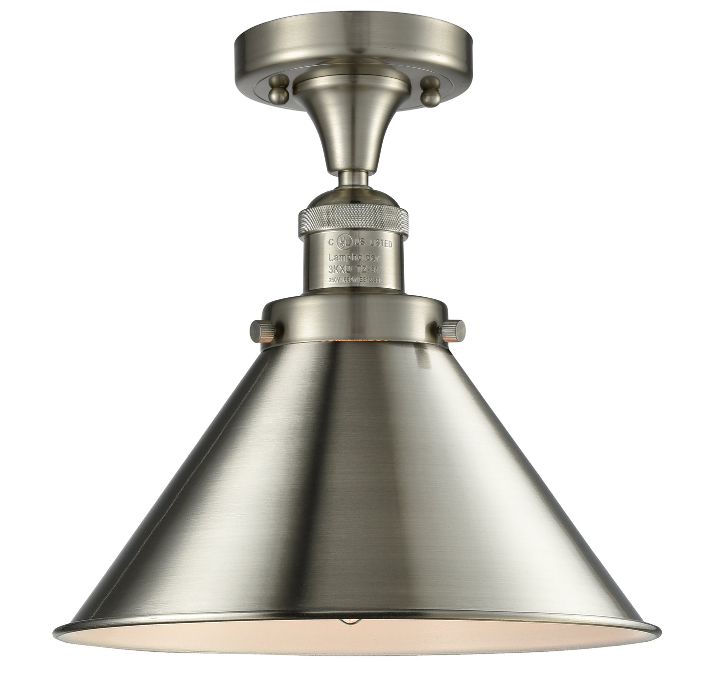 Franklin Semi-Flush Mount Brushed Satin Nickel