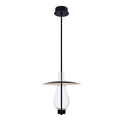 27'' Hugo 1 Light Matte Black Pendant