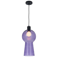 19'' Cores 1 Light Matte Black Pendant