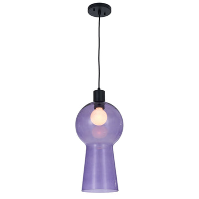 19'' Cores 1 Light Matte Black Pendant