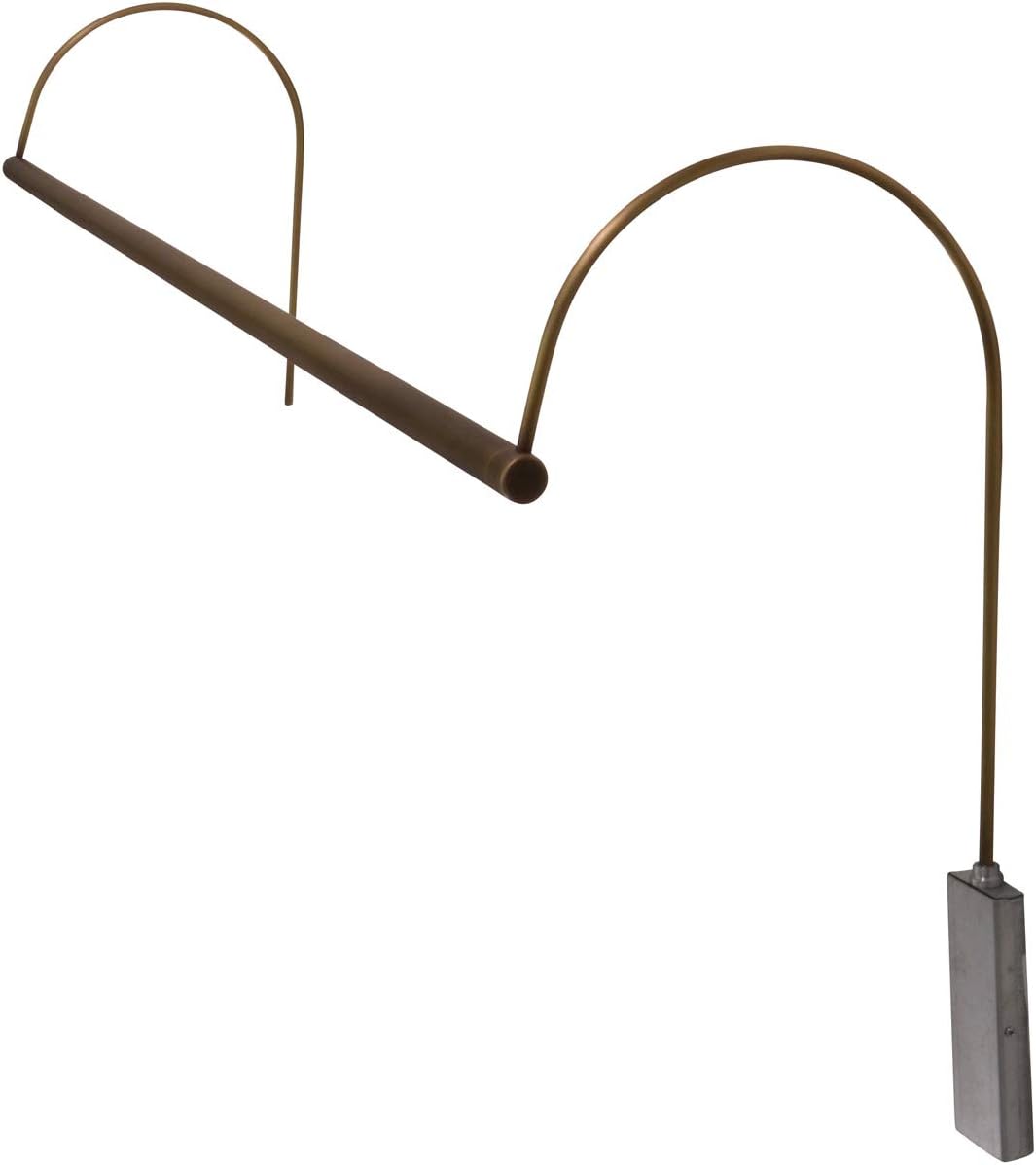 41-inch Ultra Slim-Line Weathered Brass Plug-In Picture Light