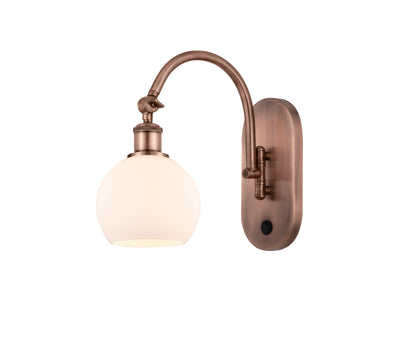 Ballston Swing Arm Cast Brass Steel Glass