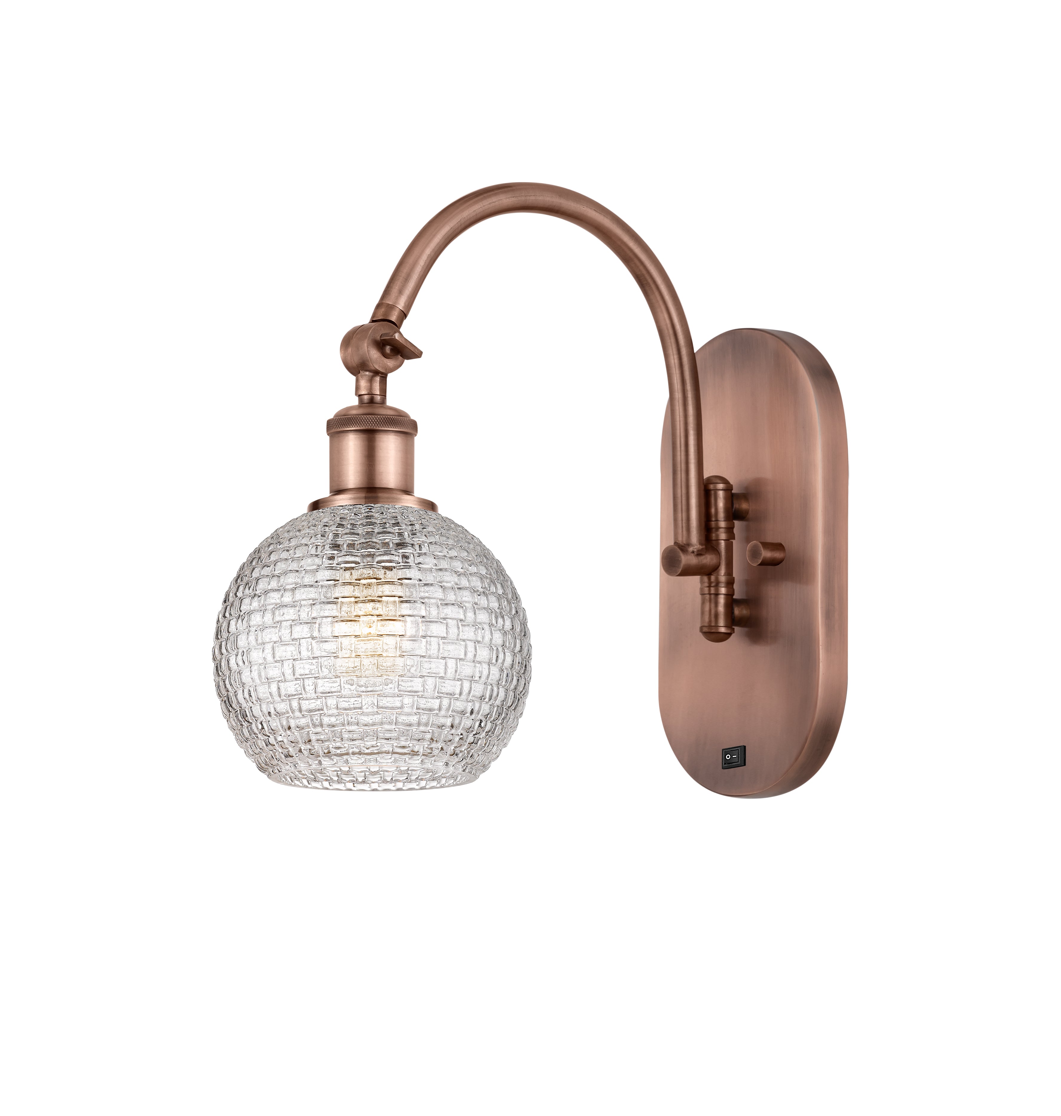 Ballston Swing Arm Cast Brass White Venetian