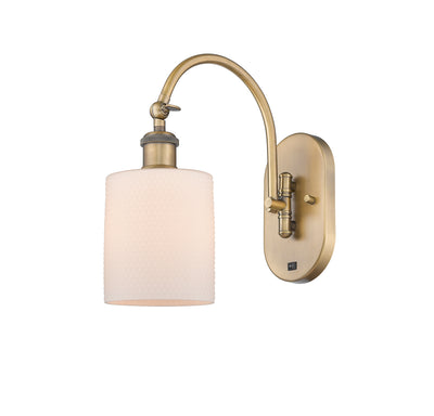 Ballston Swing Arm Cast Brass Glass Steel