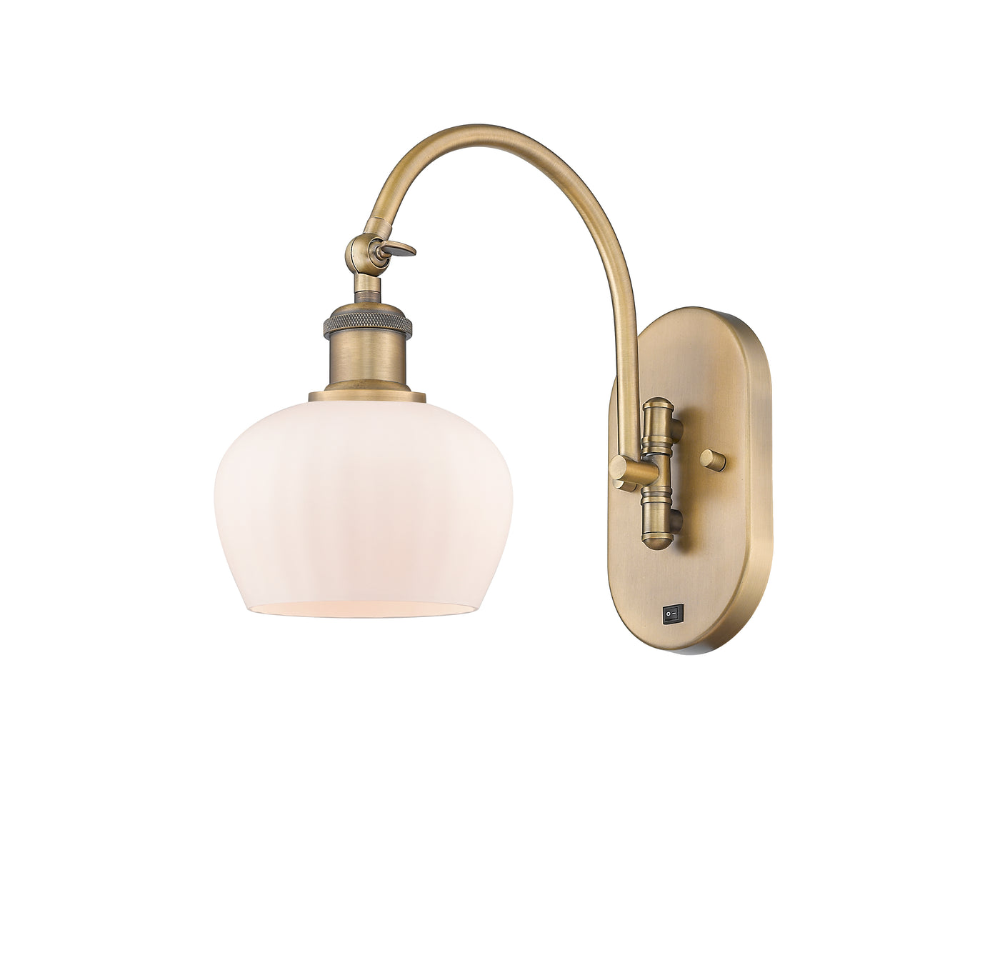 Ballston Swing Arm Cast Brass Steel Glass