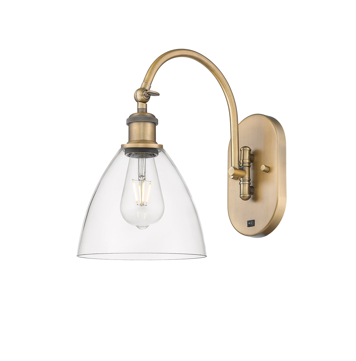 Ballston Swing Arm Cast Brass 13 Inch