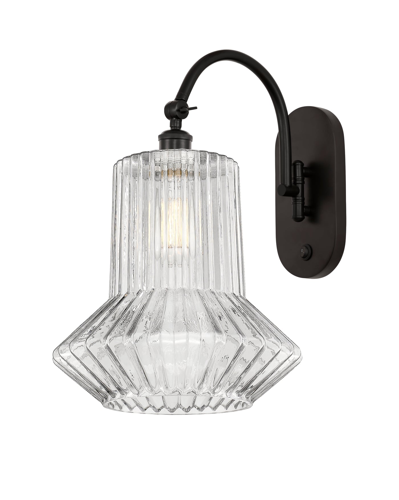 Ballston Swing Arm Cast Brass Glass Steel