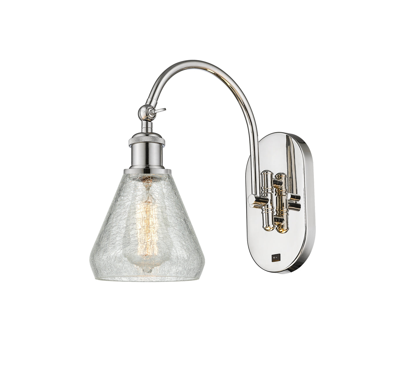 Ballston Swing Arm Brass Glass