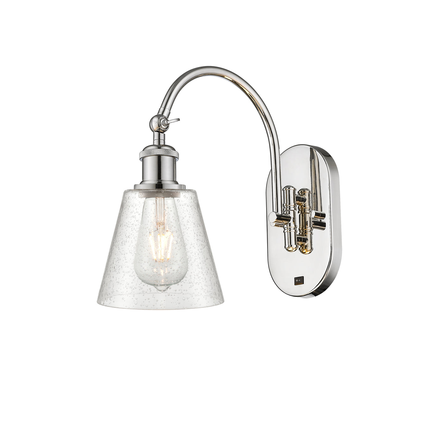Ballston Swing Arm Cast Brass Steel Glass