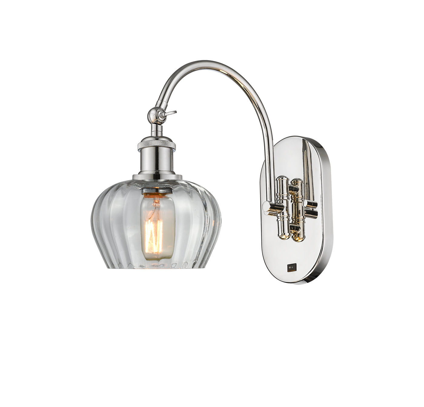 Ballston Swing Arm Cast Brass Steel Glass