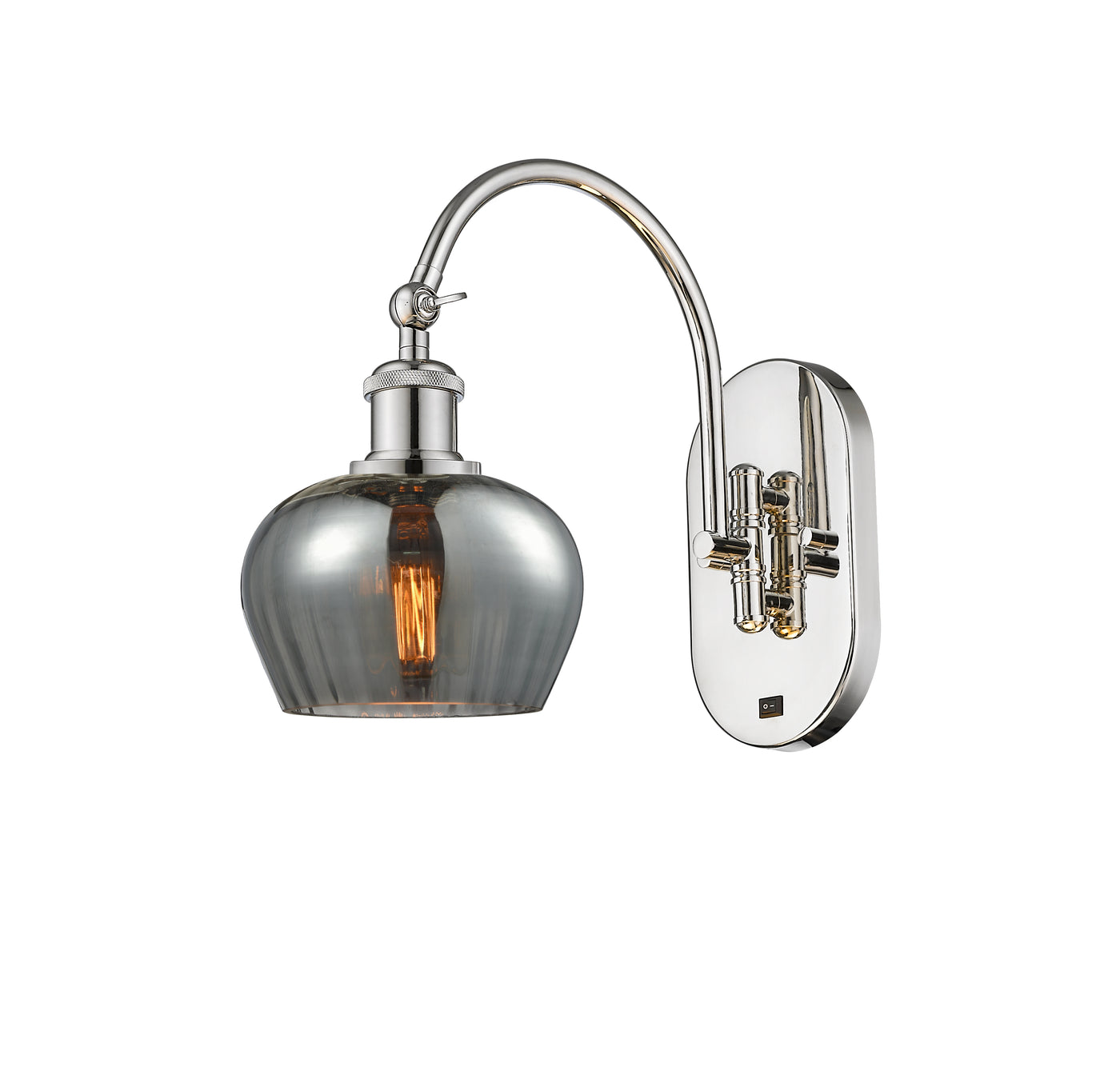 Ballston Swing Arm Cast Brass Steel Glass