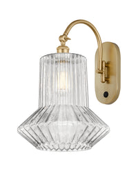 Ballston Swing Arm Cast Brass Glass Steel