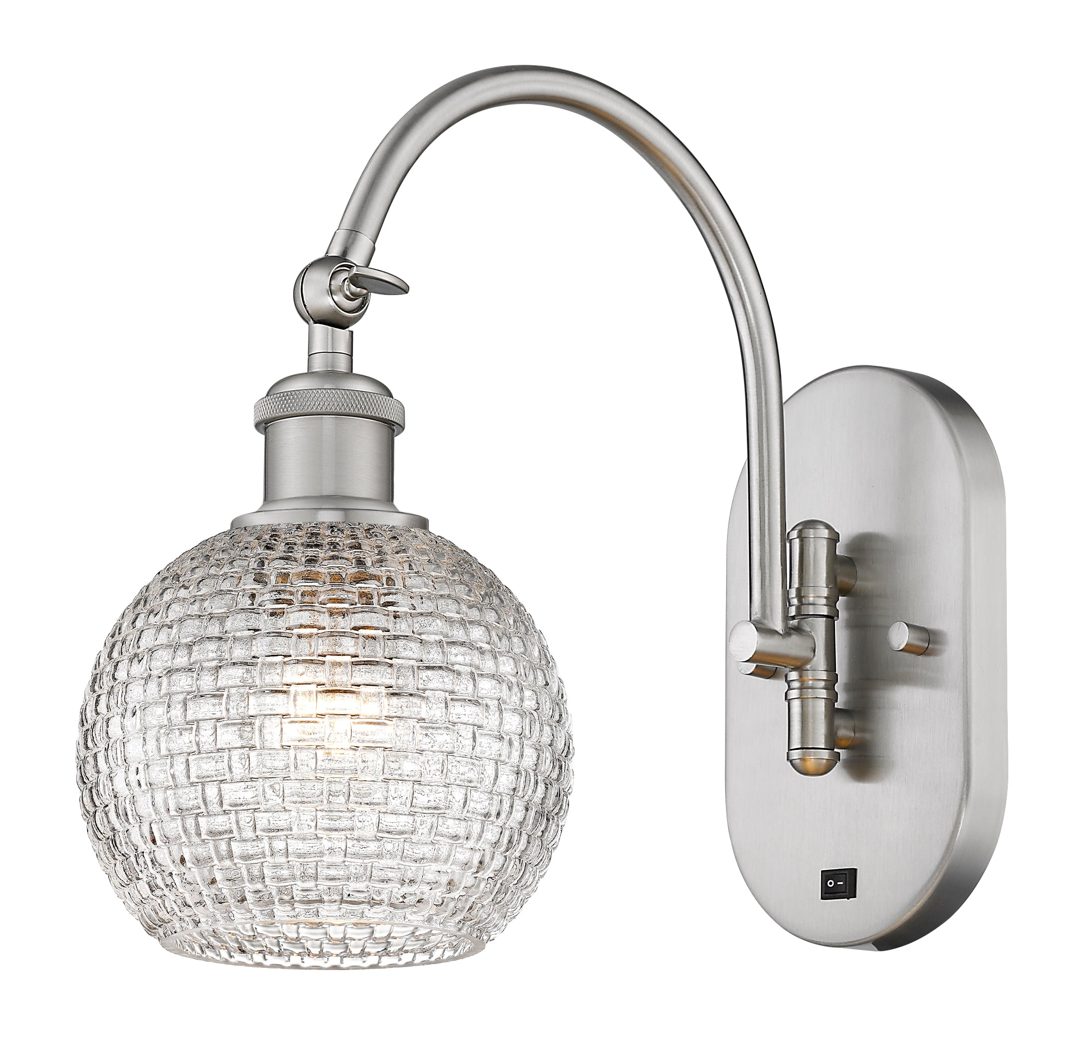 Ballston Swing Arm Cast Brass White Venetian