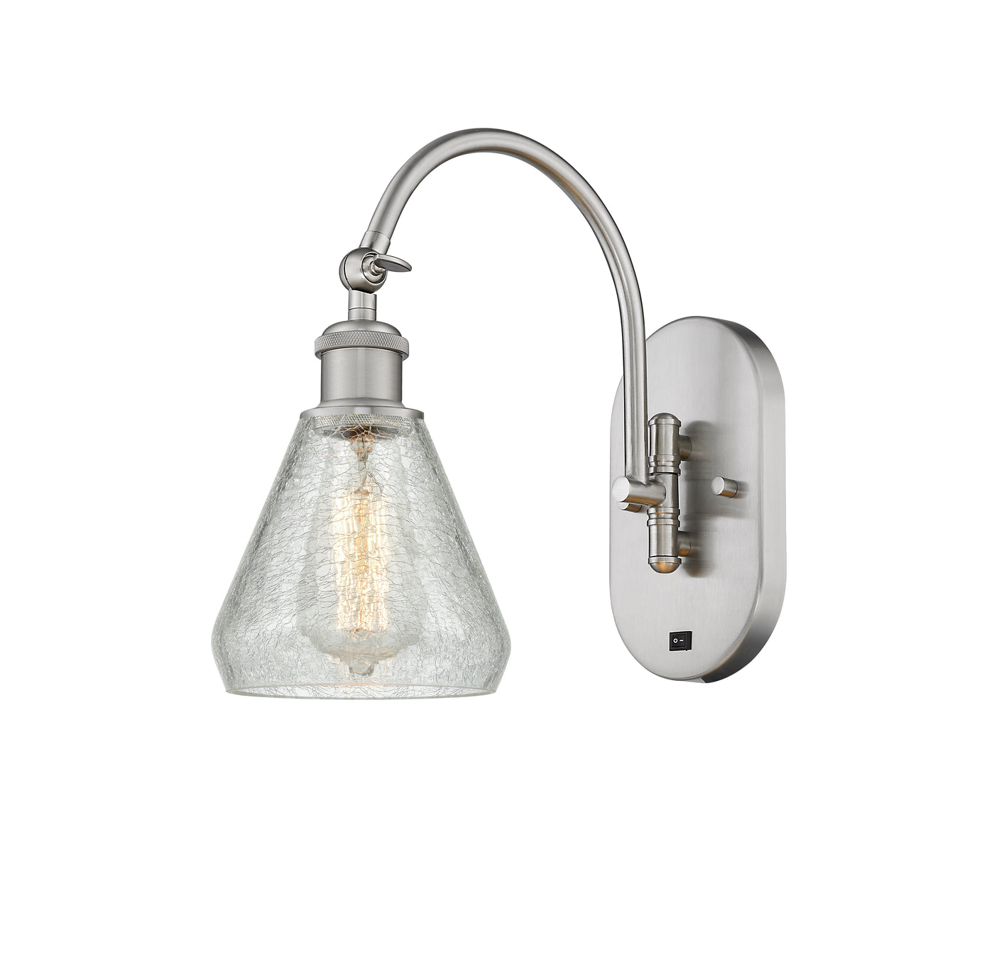 Ballston Swing Arm Brass Glass