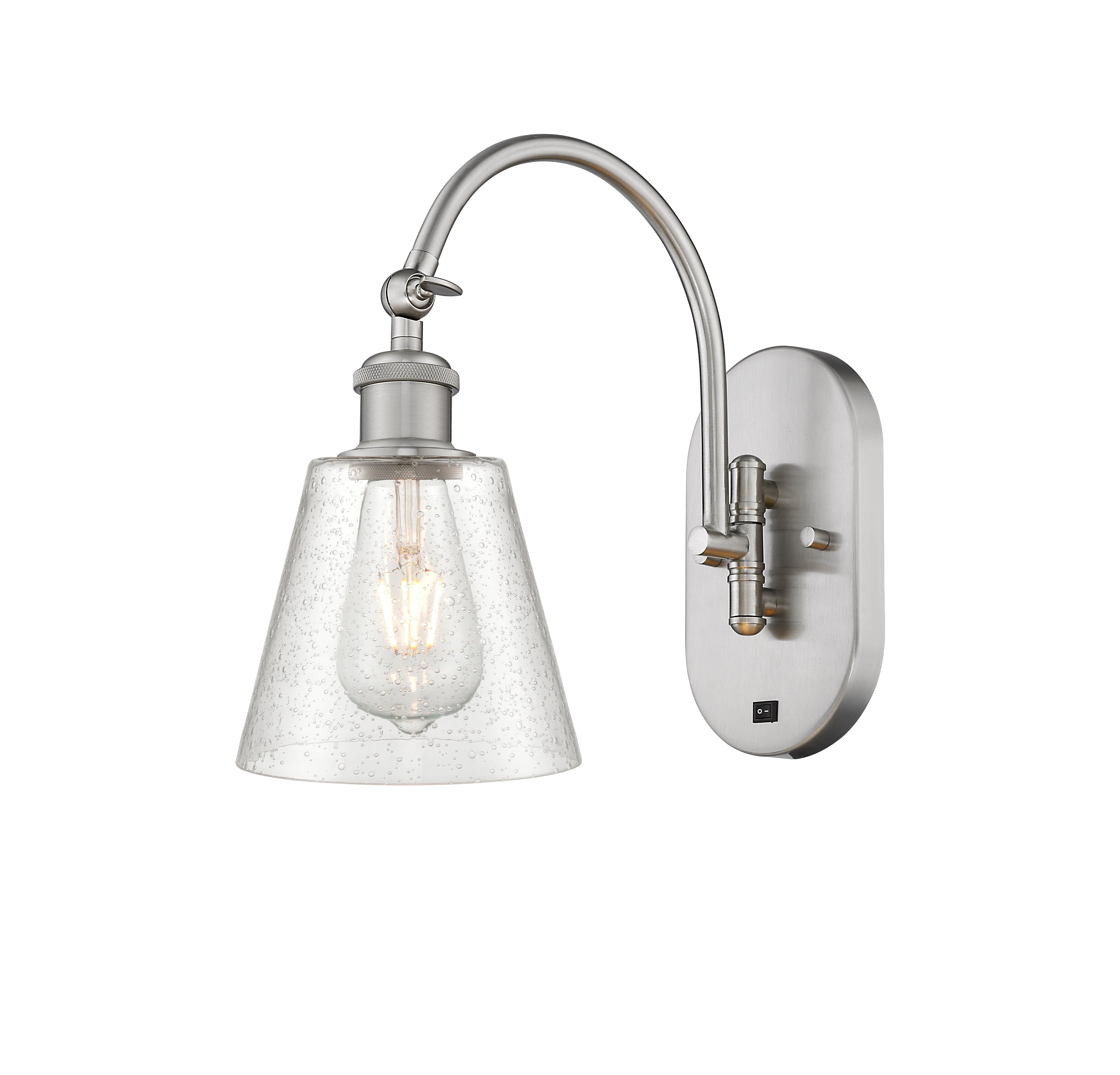 Ballston Swing Arm Cast Brass Steel Glass