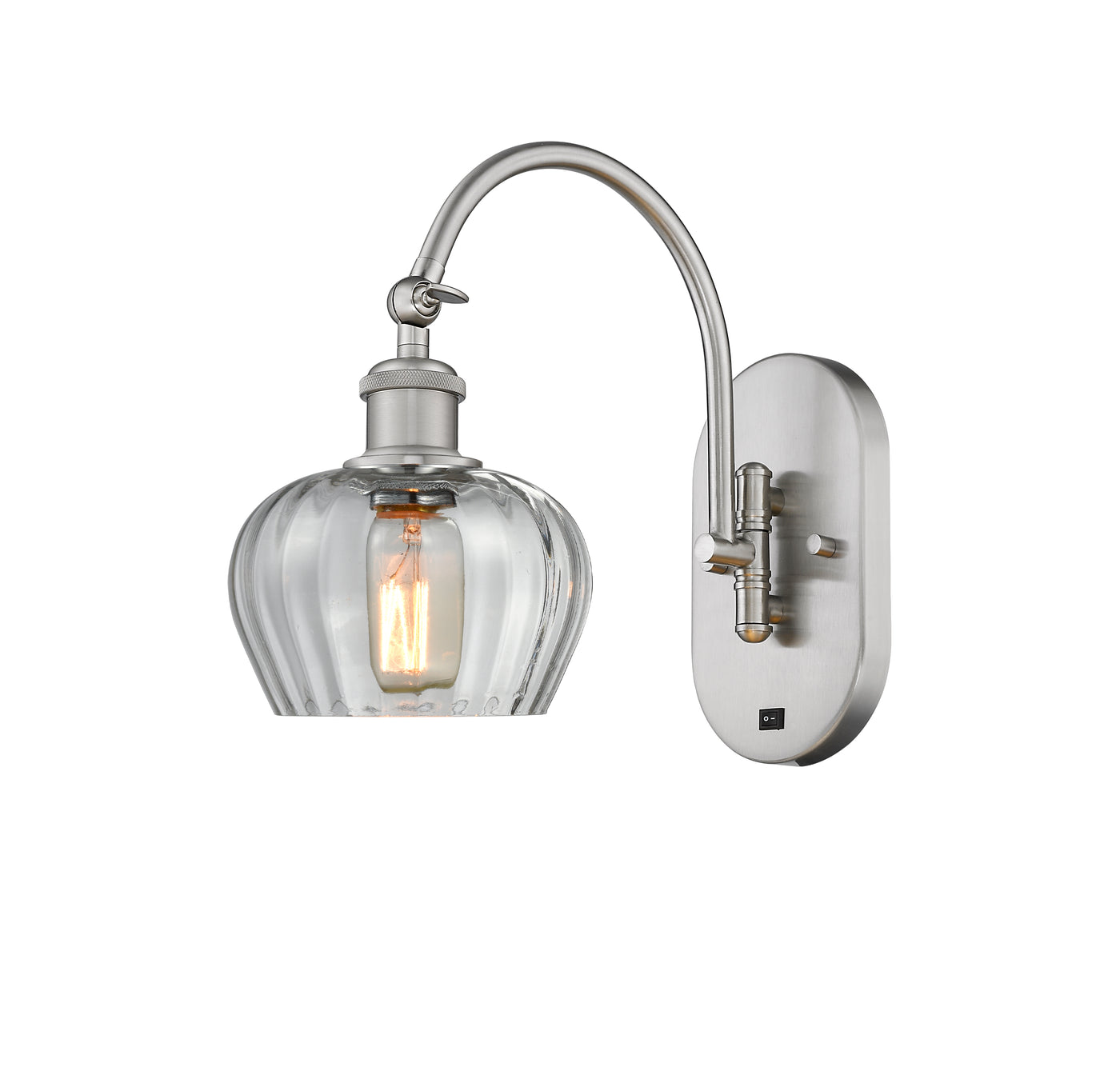 Ballston Swing Arm Cast Brass Steel Glass