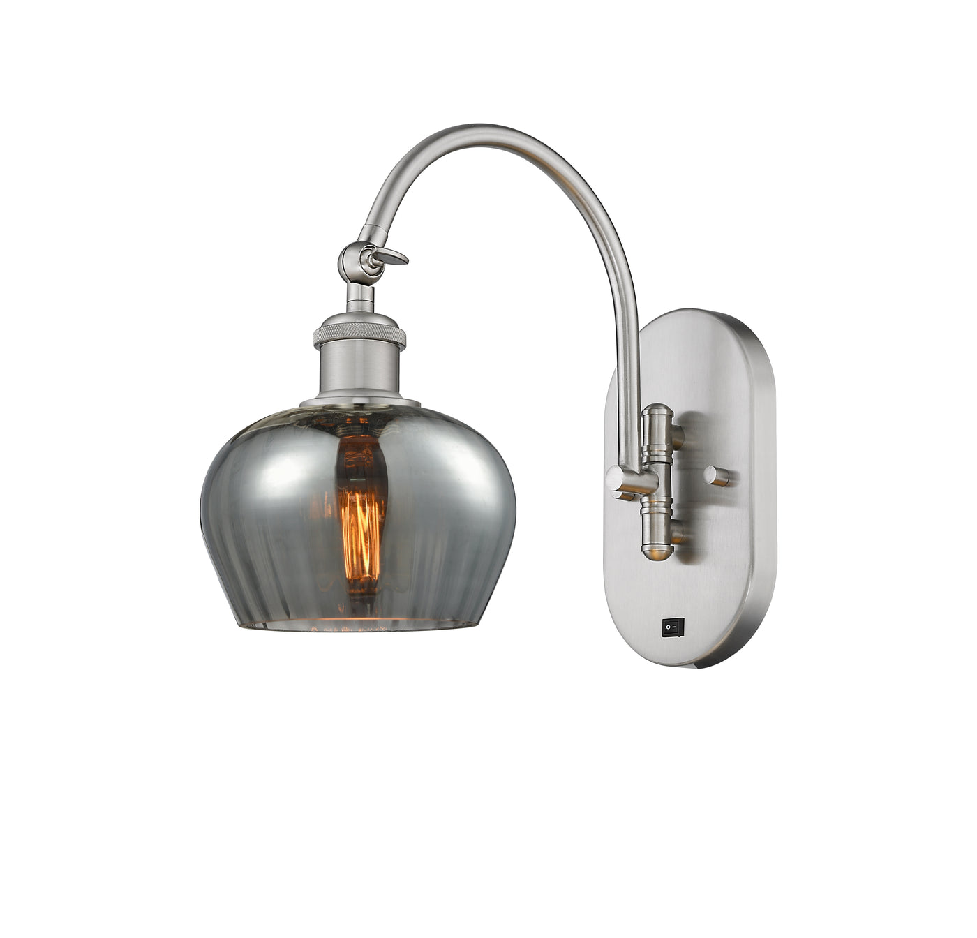 Ballston Swing Arm Cast Brass Steel Glass