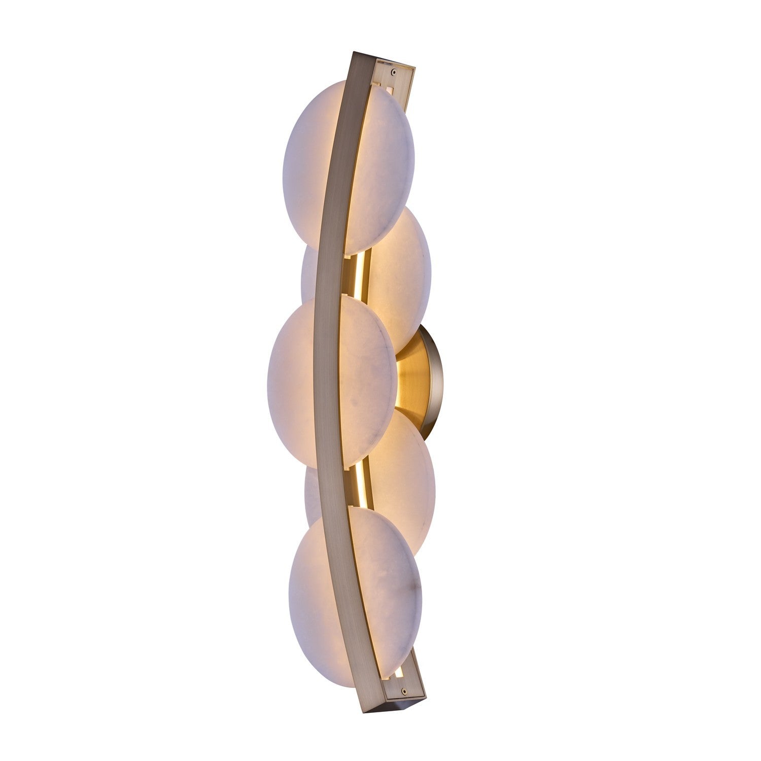 6.75'' Meridian 1 Light Winter Brass Wall Sconce