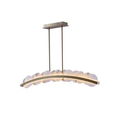 9'' Meridian 1 Light Winter Brass Linear Pendant