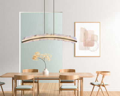 9'' Meridian 1 Light Winter Brass Linear Pendant