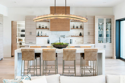 9.75'' Meridian 1 Light Winter Brass Linear Pendant