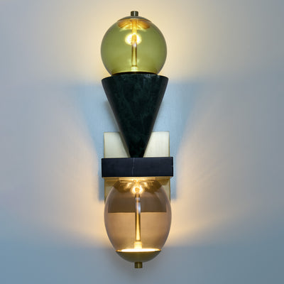 6.5'' Demi 2 Light Winter Brass Wall Sconce