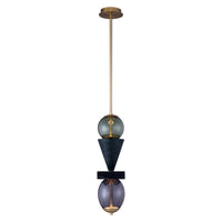 24'' Demi 2 Light Winter Brass Pendant