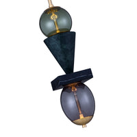 24'' Demi 2 Light Winter Brass Pendant