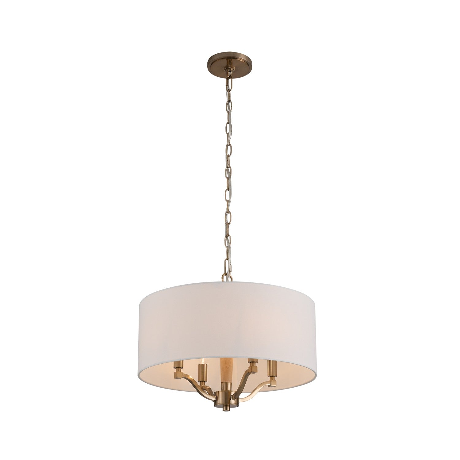 15'' Curva 4 Light Brushed Champagne Gold Chandelier