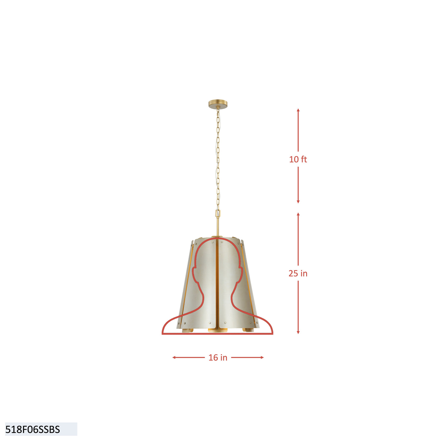Peep Show 6 Light Foyer Pendant