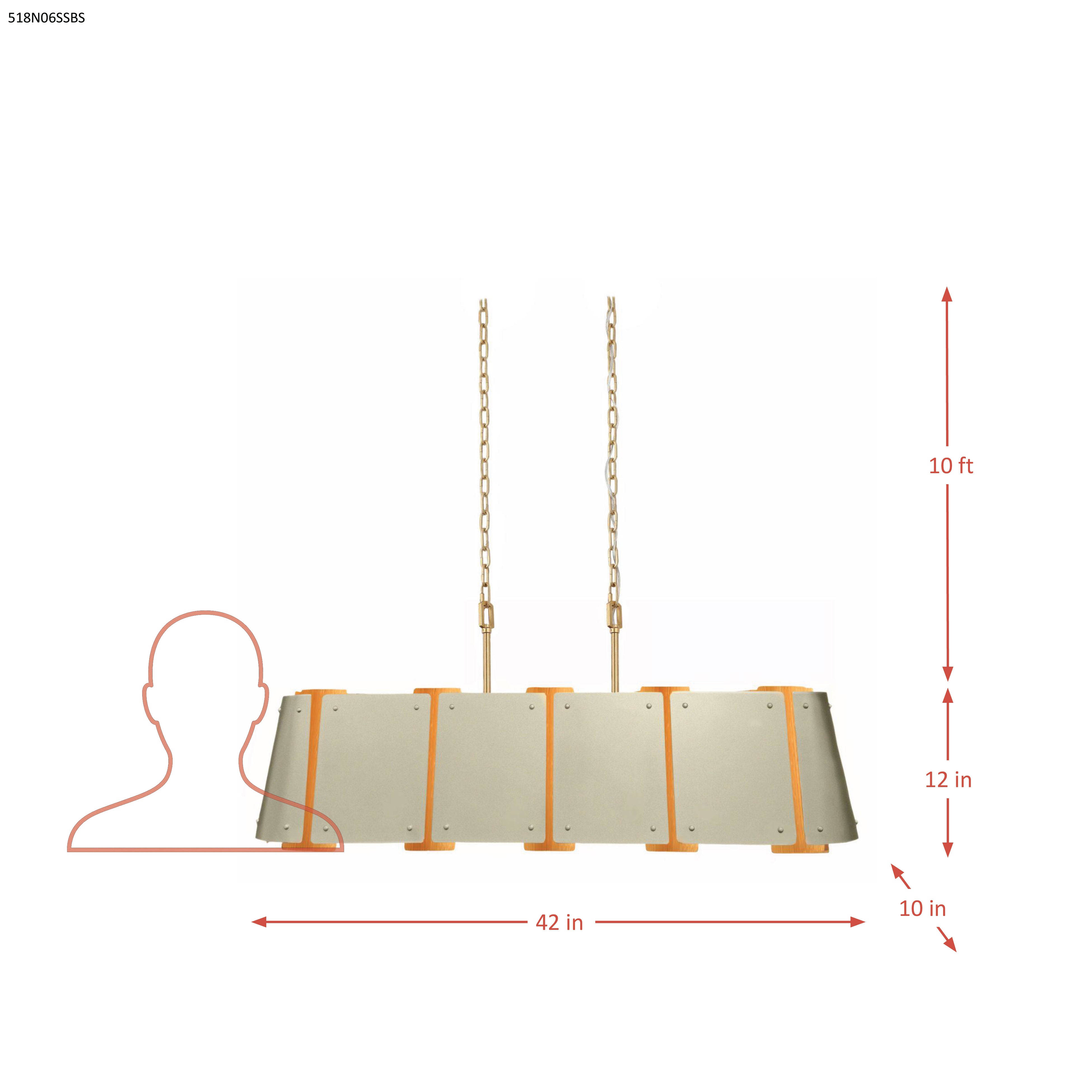 Peep Show 6 Light Linear Pendants