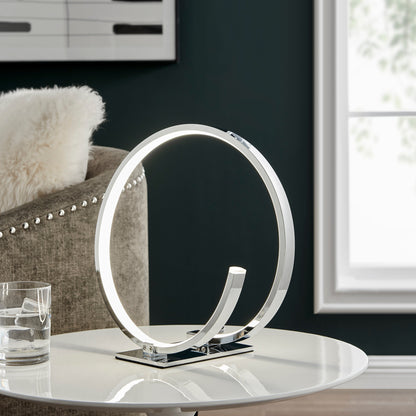 Circular Design Table Lamp | Led Strip