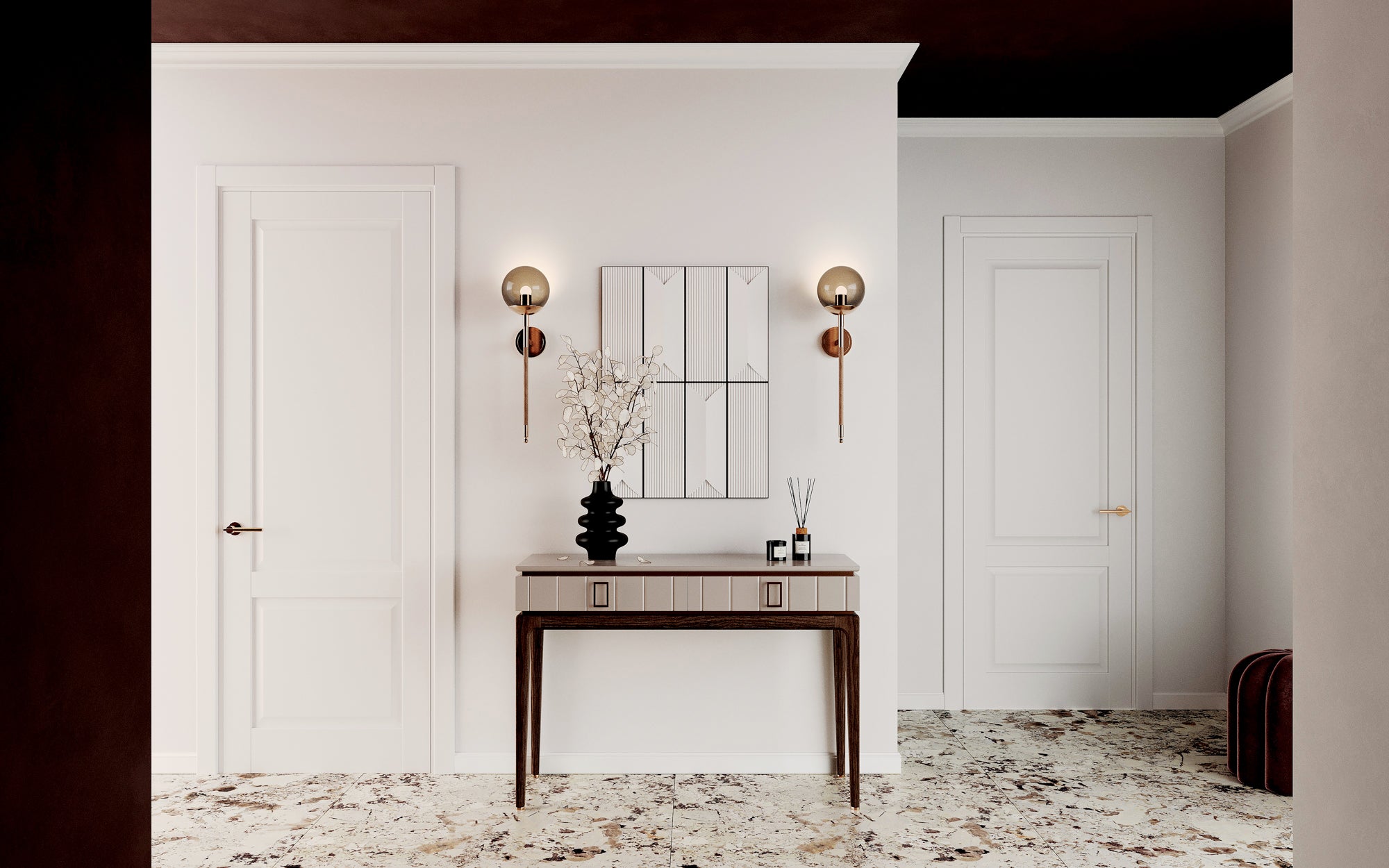 7'' Boba 1 Light Winter Brass Wall Sconce