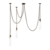 15.25'' Flint 3 Light Winter Brass Multi-Pendant