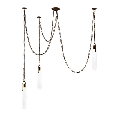 15.25'' Flint 3 Light Winter Brass Multi-Pendant