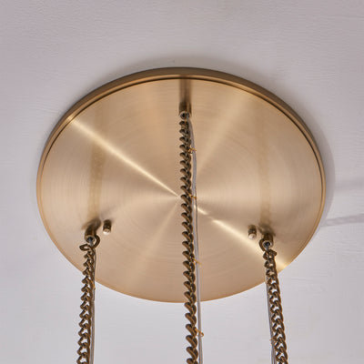 15.5'' Flint 3 Light Winter Brass Multi-Pendant